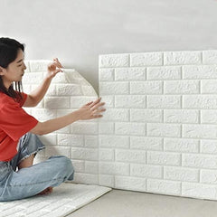 3d Wall Stickers Faux Brick White Brick